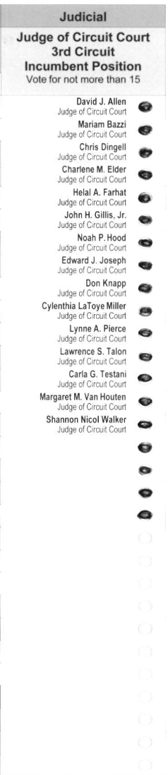 Primary-style BMD ballot example 1